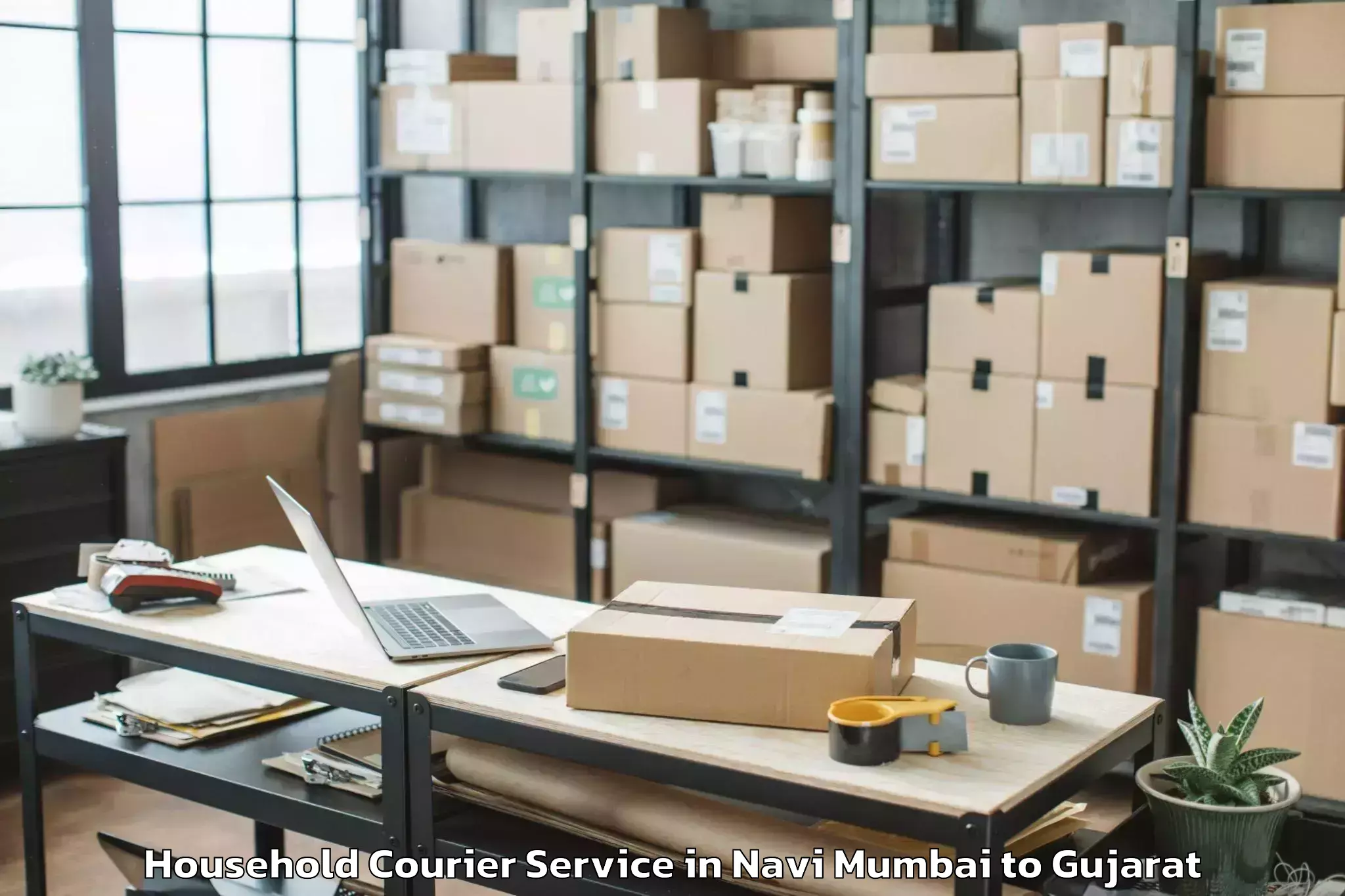 Hassle-Free Navi Mumbai to Valia Household Courier